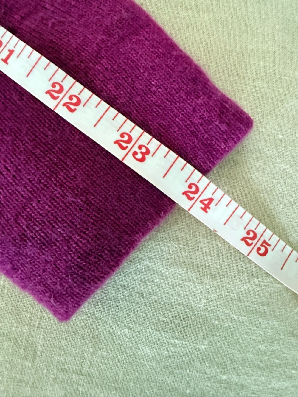 Banana Republic Fuchsia Cashmere Blend Sweater | Twisted Scoop Neck | Fitted S - Picture 10 of 12